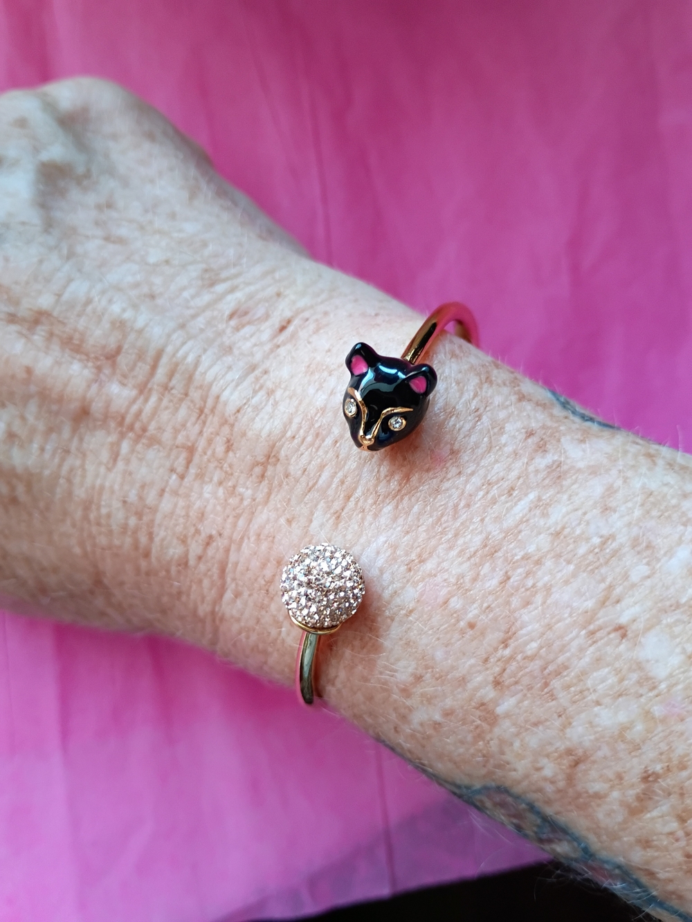 Kate Spade New York House Cat hinged cuff bracelet - Picture 4 of 7